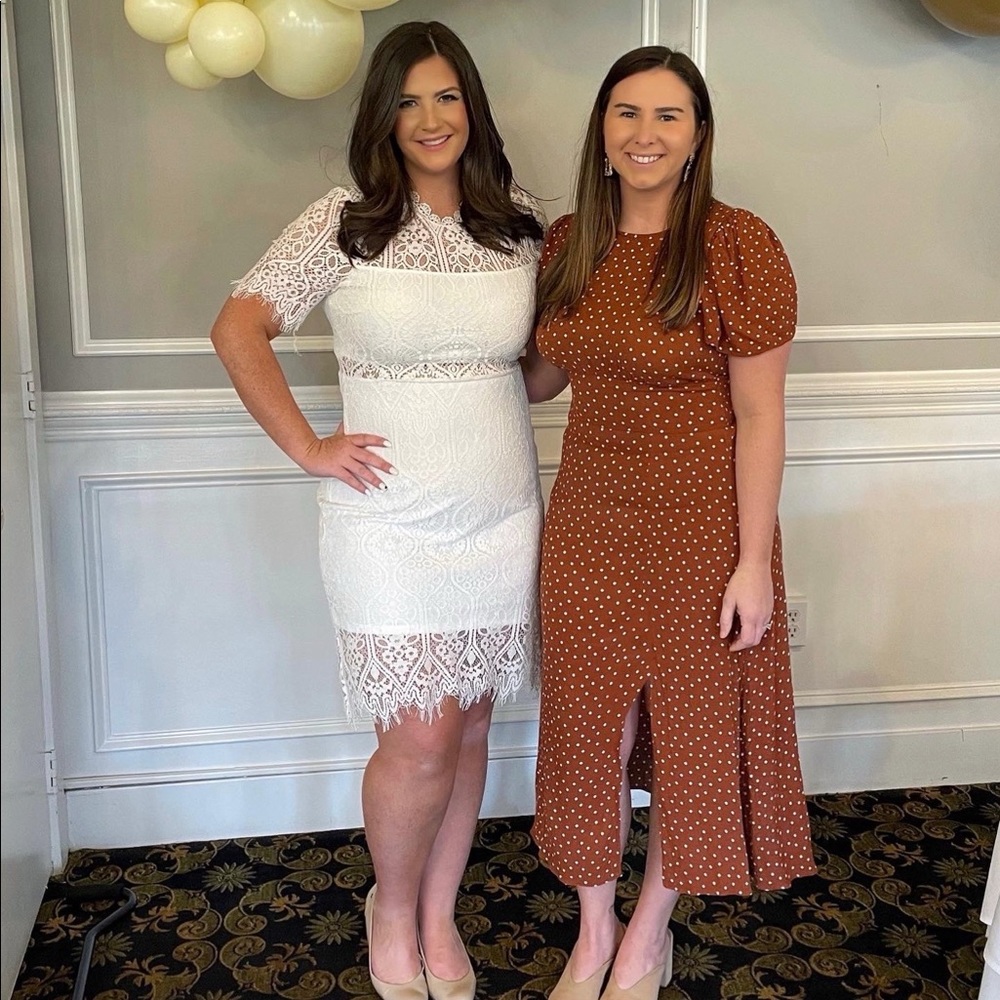 White lace dress